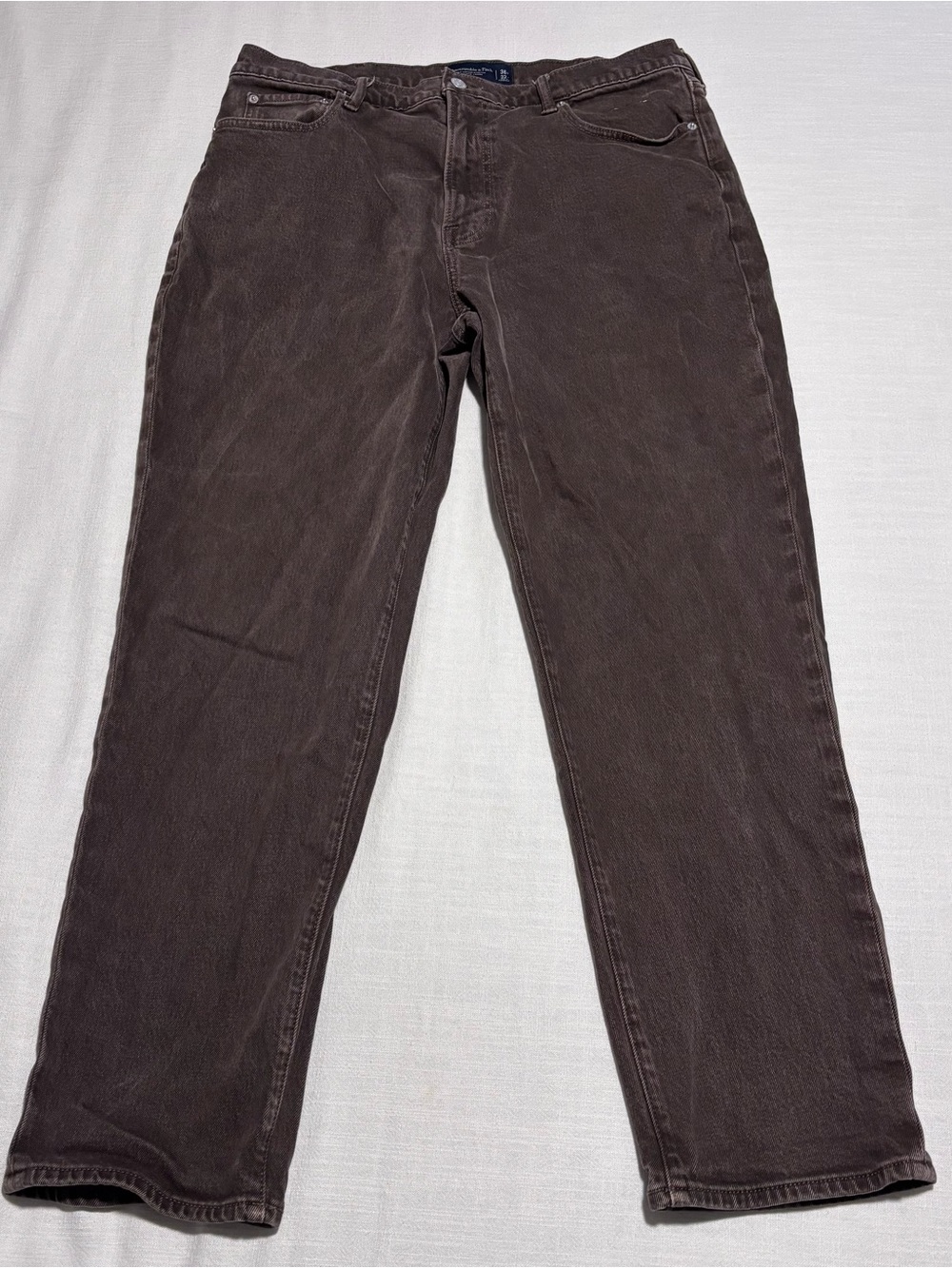 Men’s Abercrombie & Fitch Vintage Stretch Athletic Loose Jeans | Brown | 36x32